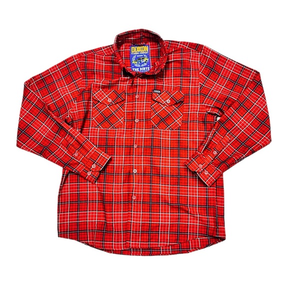 Dixxon- Men’s “Dirte” Red&Blue casual Flannel, L - Picture 10 of 10